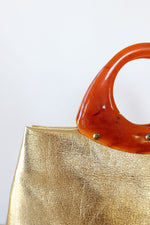 Gold Lamé Tote Bag