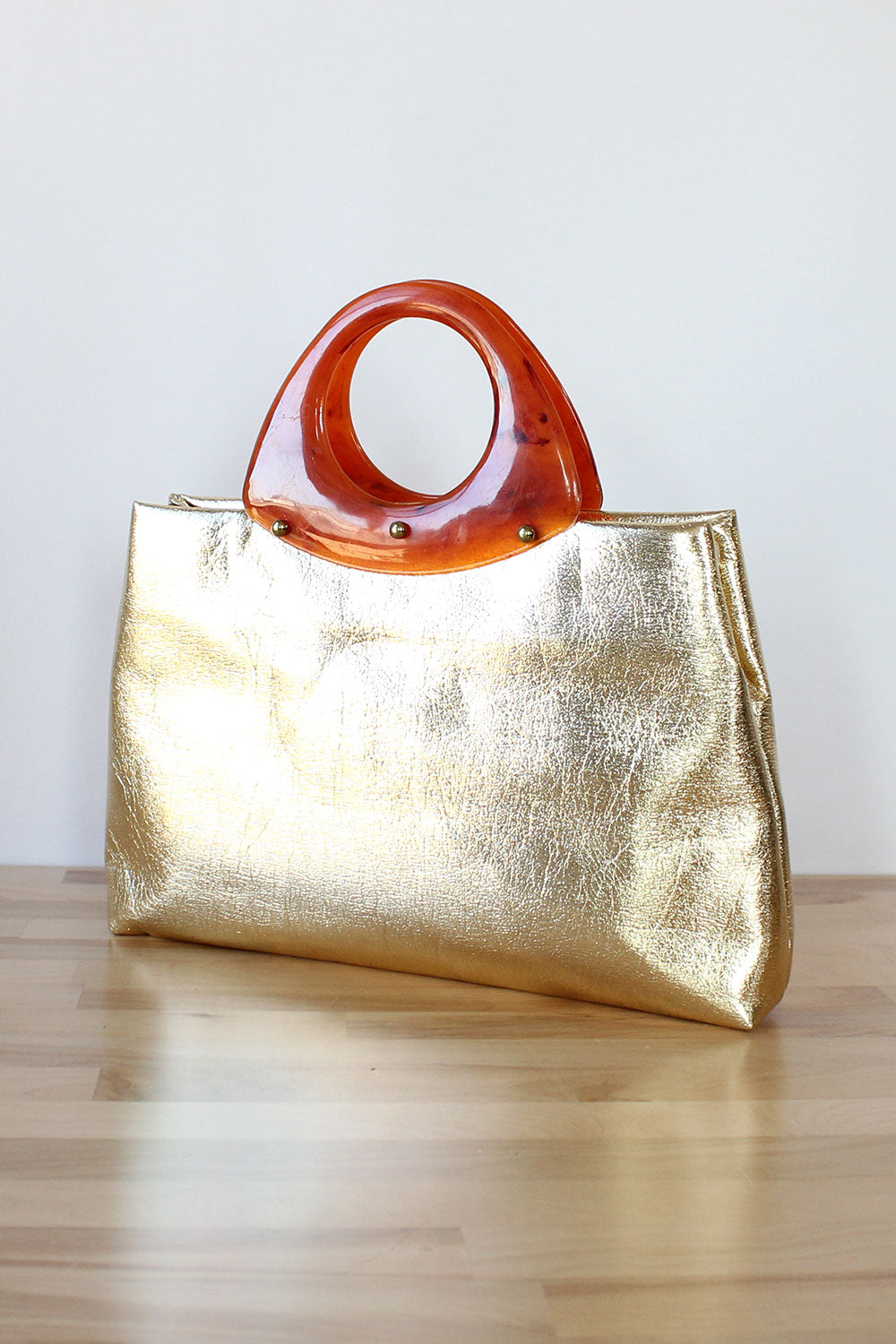 Gold Lamé Tote Bag