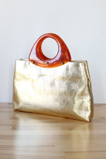 Gold Lamé Tote Bag