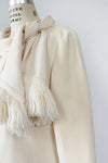 Lilli Ann Ivory Fringe Jacket M