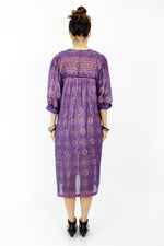 Metallic Tassel Indian Gauze Dress