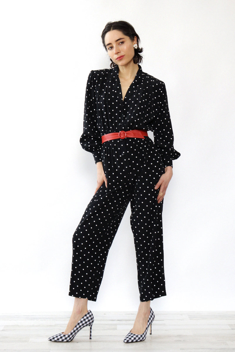Fundamental Polka Dot Jumpsuit S