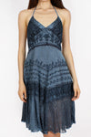 Inky Embroidered Sundress S