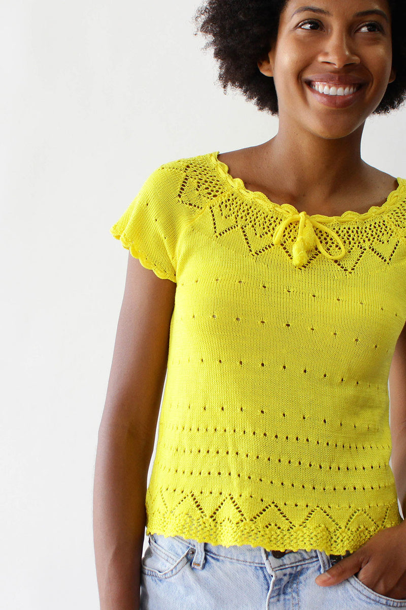 Lemonade Crochet Top XS/S
