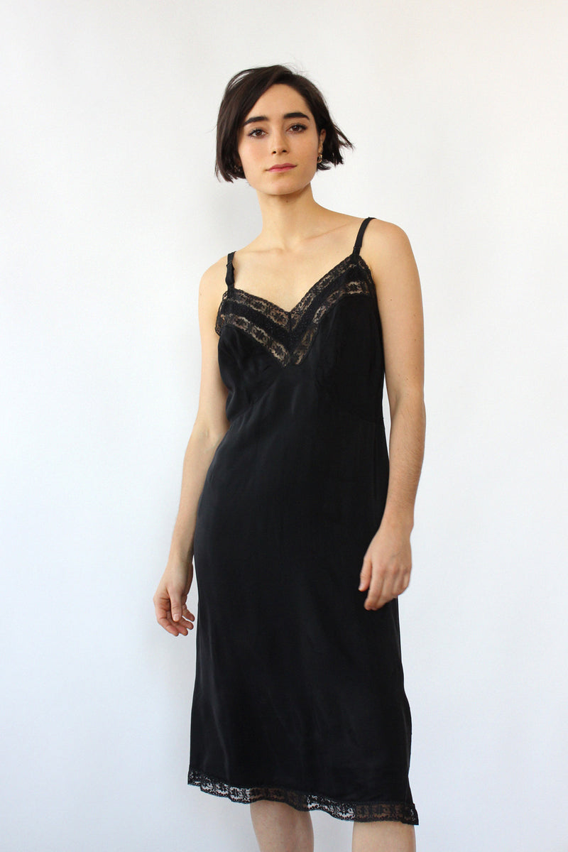 Artemis Lace Trim Slip S/M