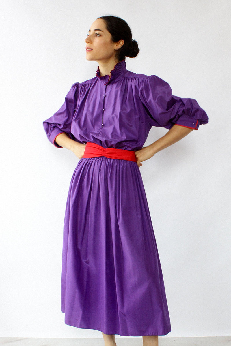 Kay Unger Taffeta Puff Dress M