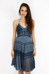 Inky Embroidered Sundress S