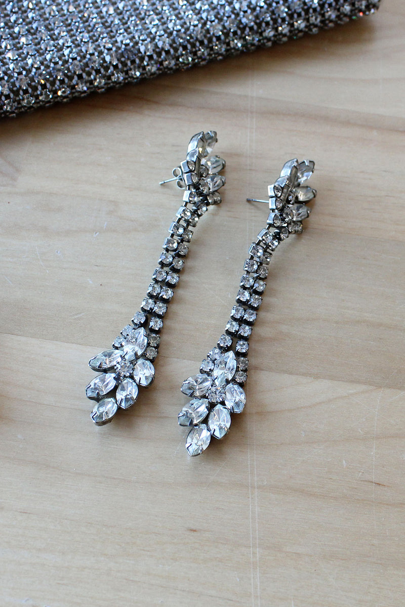 Dangling Rhinestone Earrings