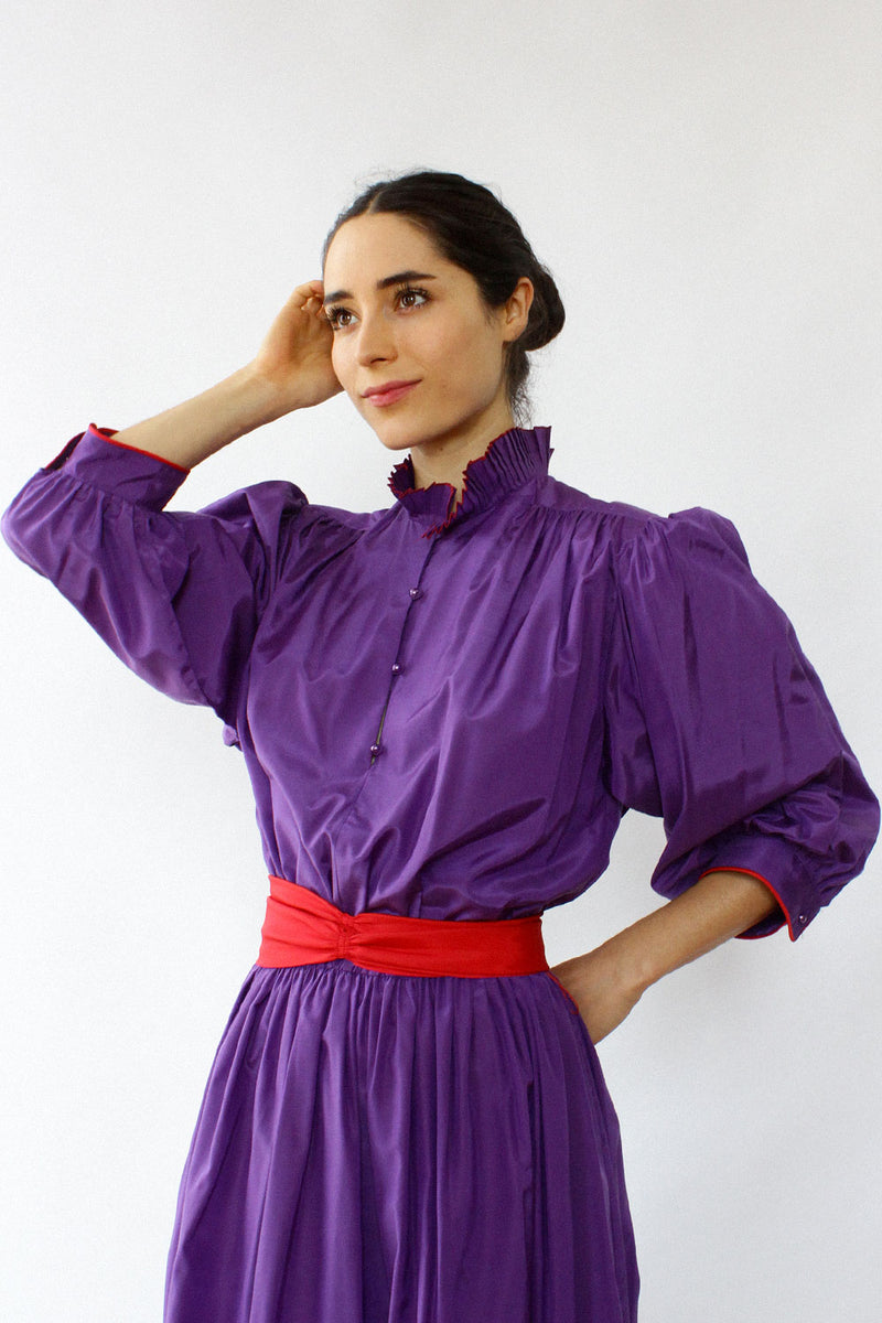 Kay Unger Taffeta Puff Dress M