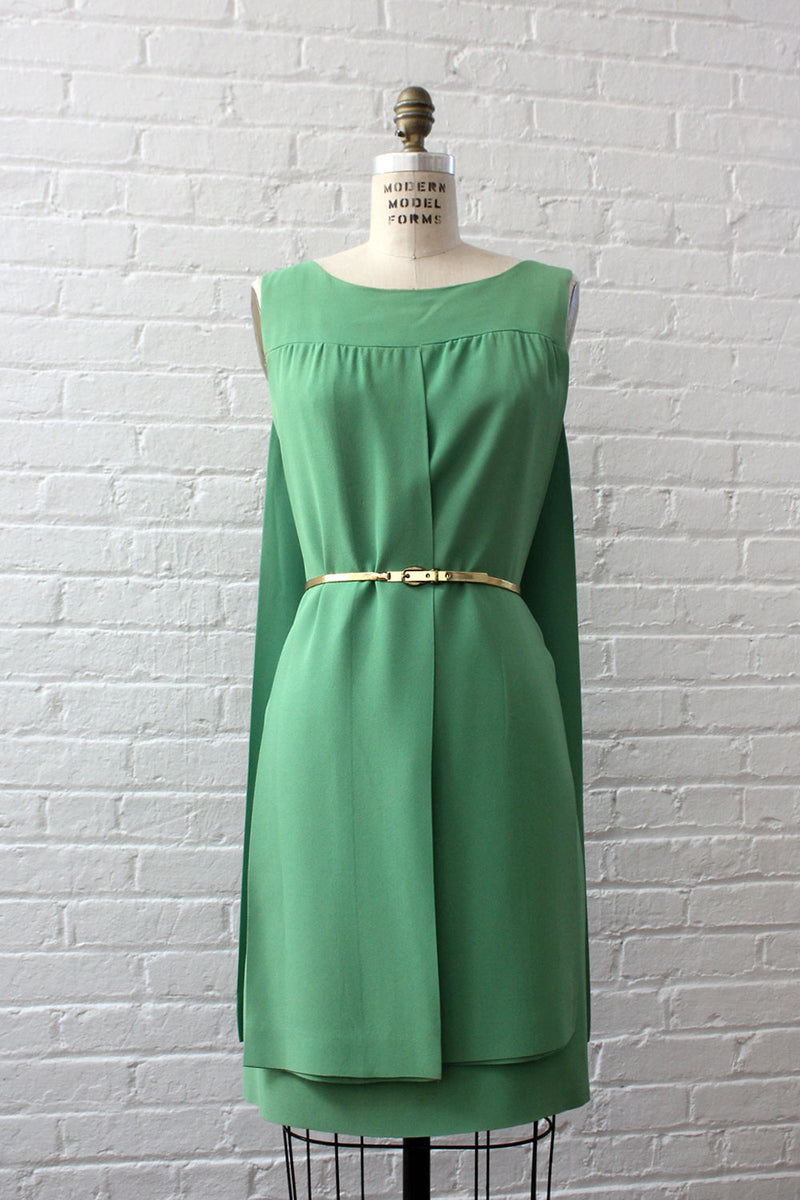 Citrus Green Sash Dress M