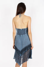 Inky Embroidered Sundress S