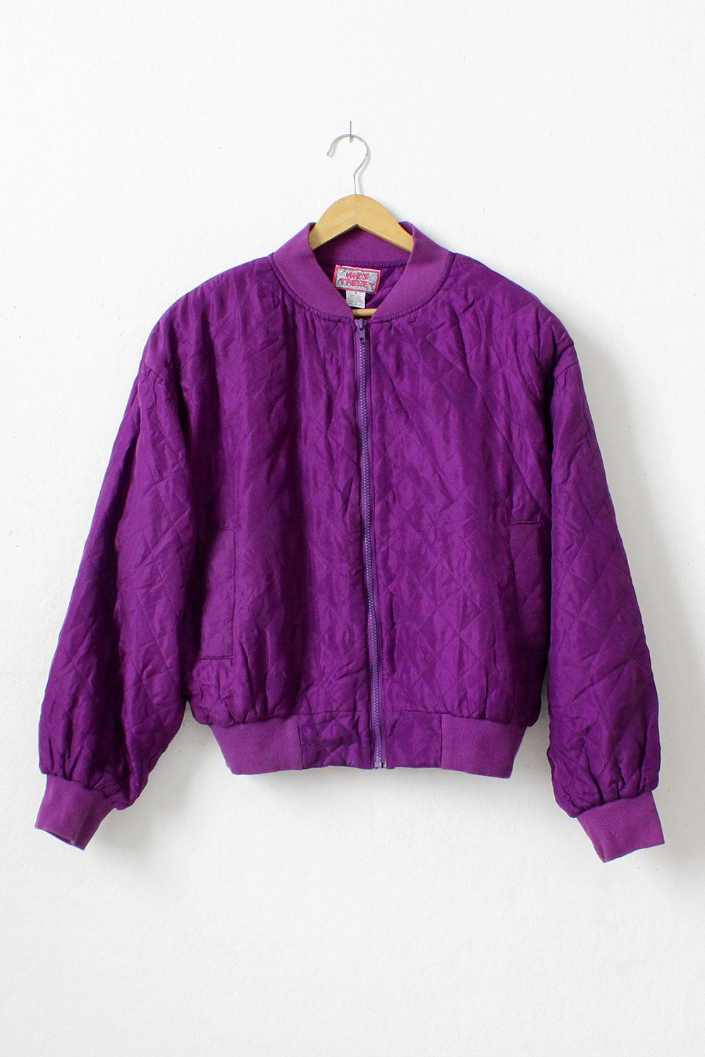 Quilted Silk Bomber Jacket OMNIA