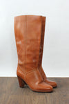 Thom McAn Chestnut Leather Boots 8 1/2 - 9