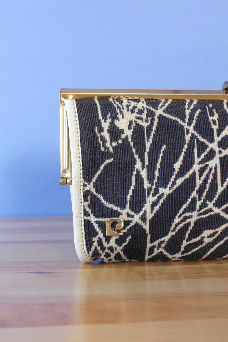 Cardin Aquatic Canvas Clutch
