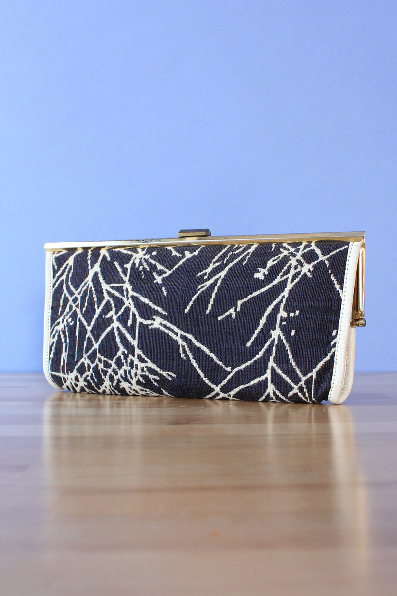 Cardin Aquatic Canvas Clutch