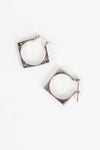 Marcasite Sterling Hoops