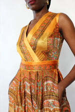 Janet Lynn Marigold Paisley Jumpsuit S/M