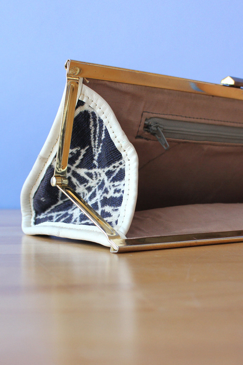Cardin Aquatic Canvas Clutch