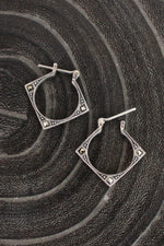 Marcasite Sterling Hoops