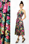 Starina Cotton Floral Dress L