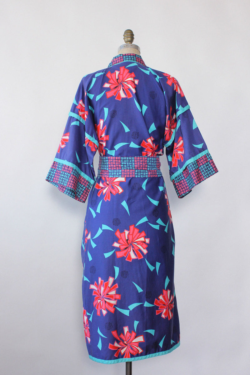 Jeanne Marc Geo-Floral Robe XS-M