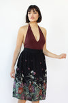 Midnight Floral Skirt M