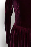 Amethyst Gathered Velvet Dress S/M