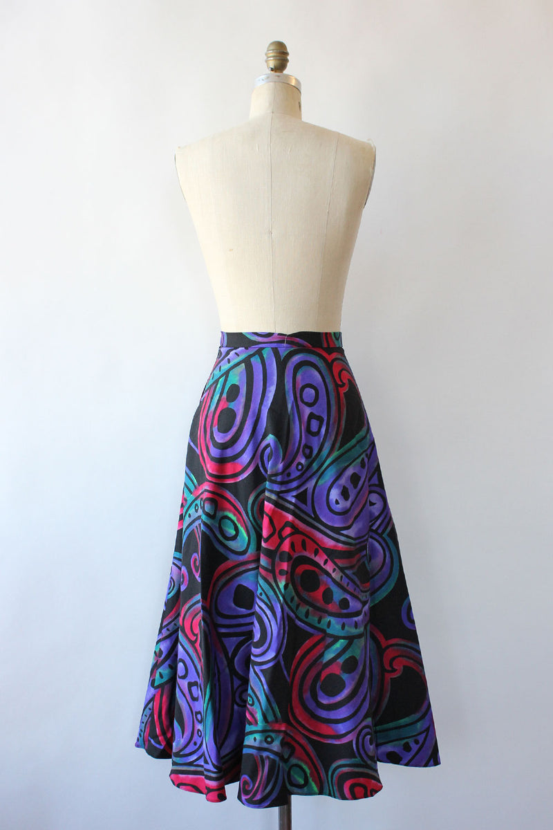 Ombré Paisley Swirl Skirt M/L