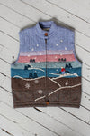 LL Bean Snowy Knit Vest S