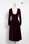 Amethyst Gathered Velvet Dress S/M