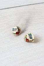 Cloisonné Butterfly Earrings