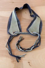 Two Tone Suede Corset Belt S/M