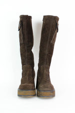 Clunky Platform Suede Boots 8.5