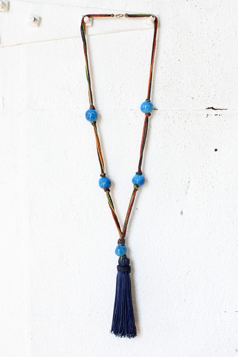 Majolica Tassel Necklace