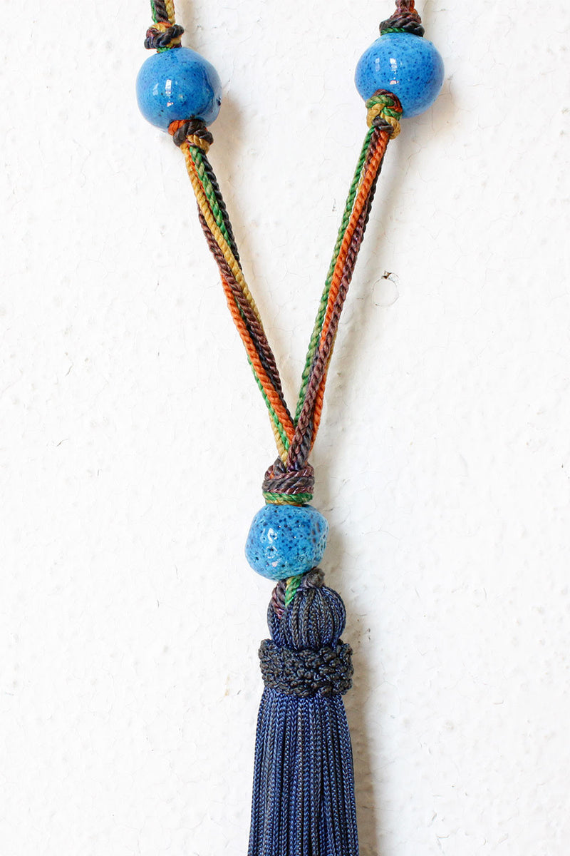 Majolica Tassel Necklace
