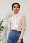 Sheer Lacey Buttondown XS/S