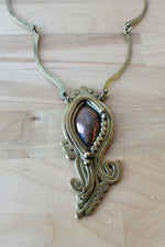 Nancy Aires Brass Hinge Statement Necklace