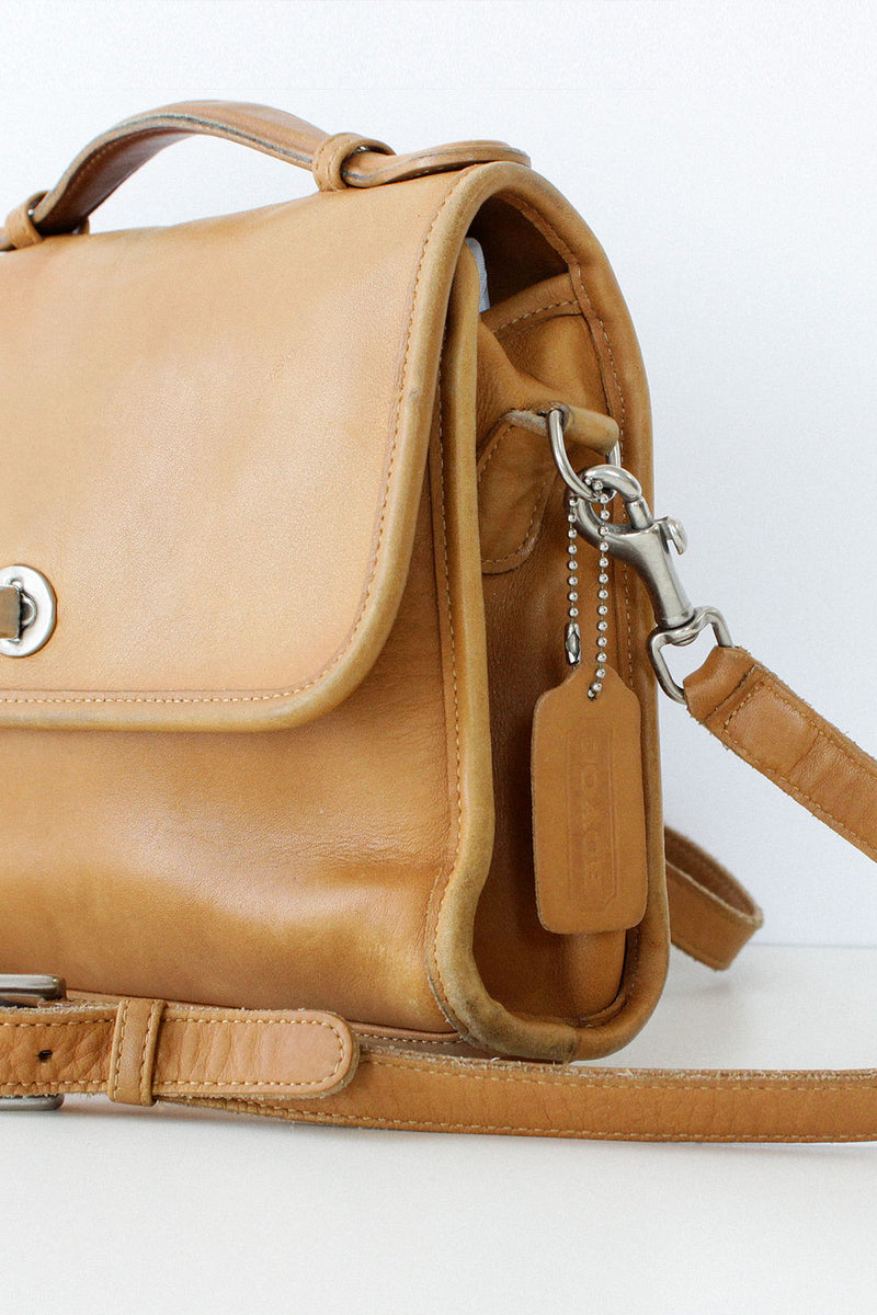 Tan Coach Court Bag
