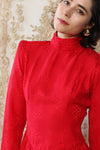 Silk Jacquard Dropwaist Dress XS/S