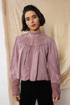 Orchid Hand-dyed Edwardian Blouse XS-M