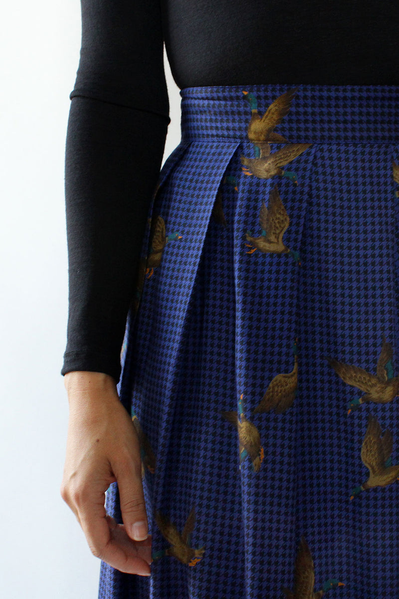 Mallard Duck Print Skirt XL
