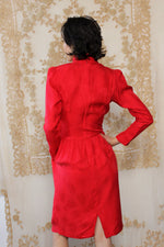 Silk Jacquard Dropwaist Dress XS/S