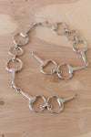Silver Horsebit Belt S/M