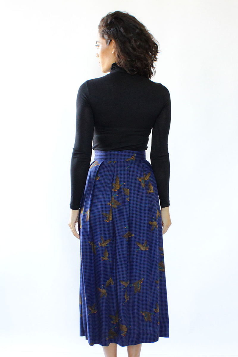 Mallard Duck Print Skirt XL