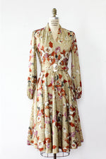 Floral Sketch Flare Dress S/M