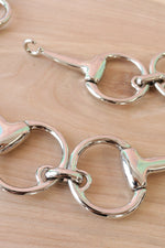 Silver Horsebit Belt S/M