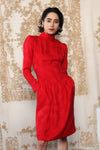 Silk Jacquard Dropwaist Dress XS/S