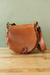Chestnut Leather Saddle Bag