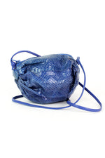 Cobalt Snakeskin Purse
