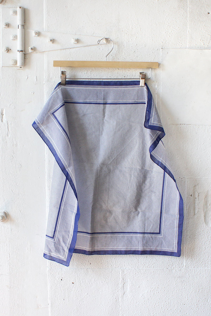Navy Stipple Scarf